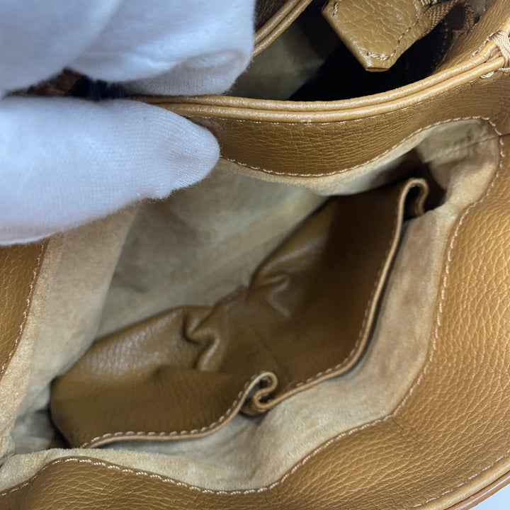 美品 マウロゴヴェルナ MAURO GOVERNA レディース レザー ショルダー トートバッグ ターンロック