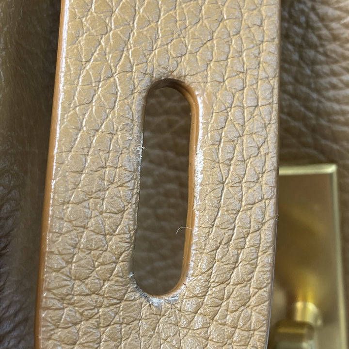 美品 マウロゴヴェルナ MAURO GOVERNA レディース レザー ショルダー トートバッグ ターンロック