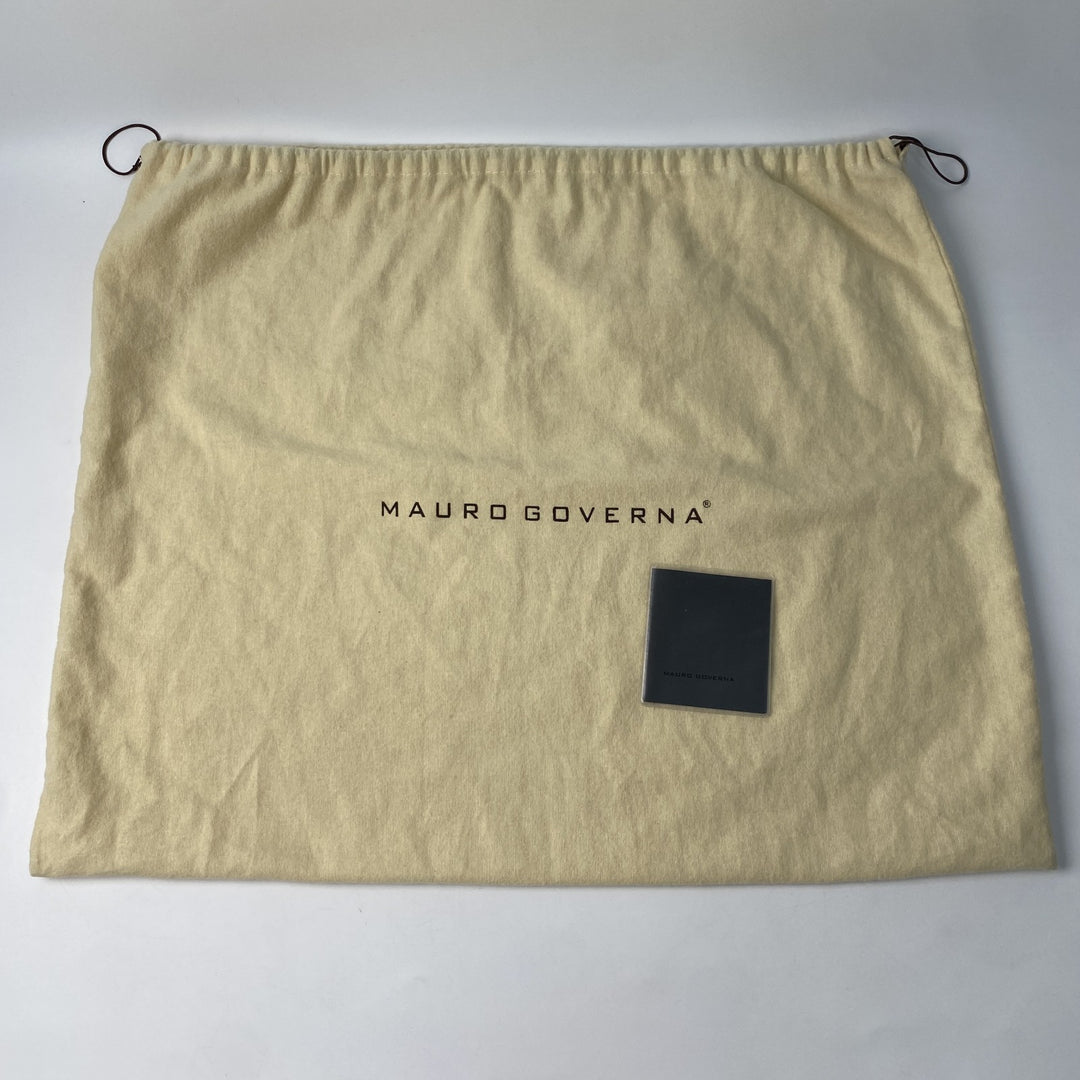 美品 マウロゴヴェルナ MAURO GOVERNA レディース レザー ショルダー トートバッグ ターンロック