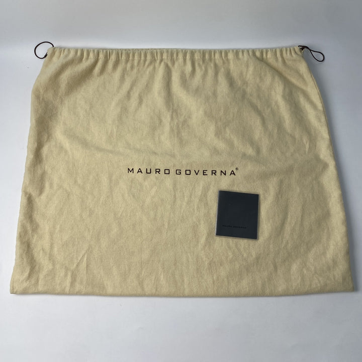 美品 マウロゴヴェルナ MAURO GOVERNA レディース レザー ショルダー トートバッグ ターンロック