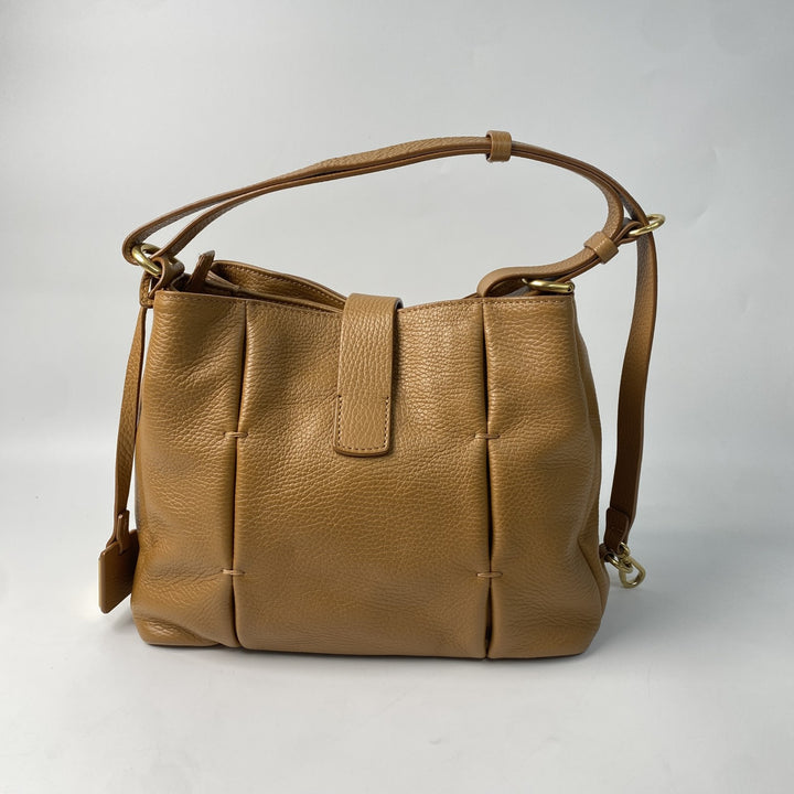 美品 マウロゴヴェルナ MAURO GOVERNA レディース レザー ショルダー トートバッグ ターンロック