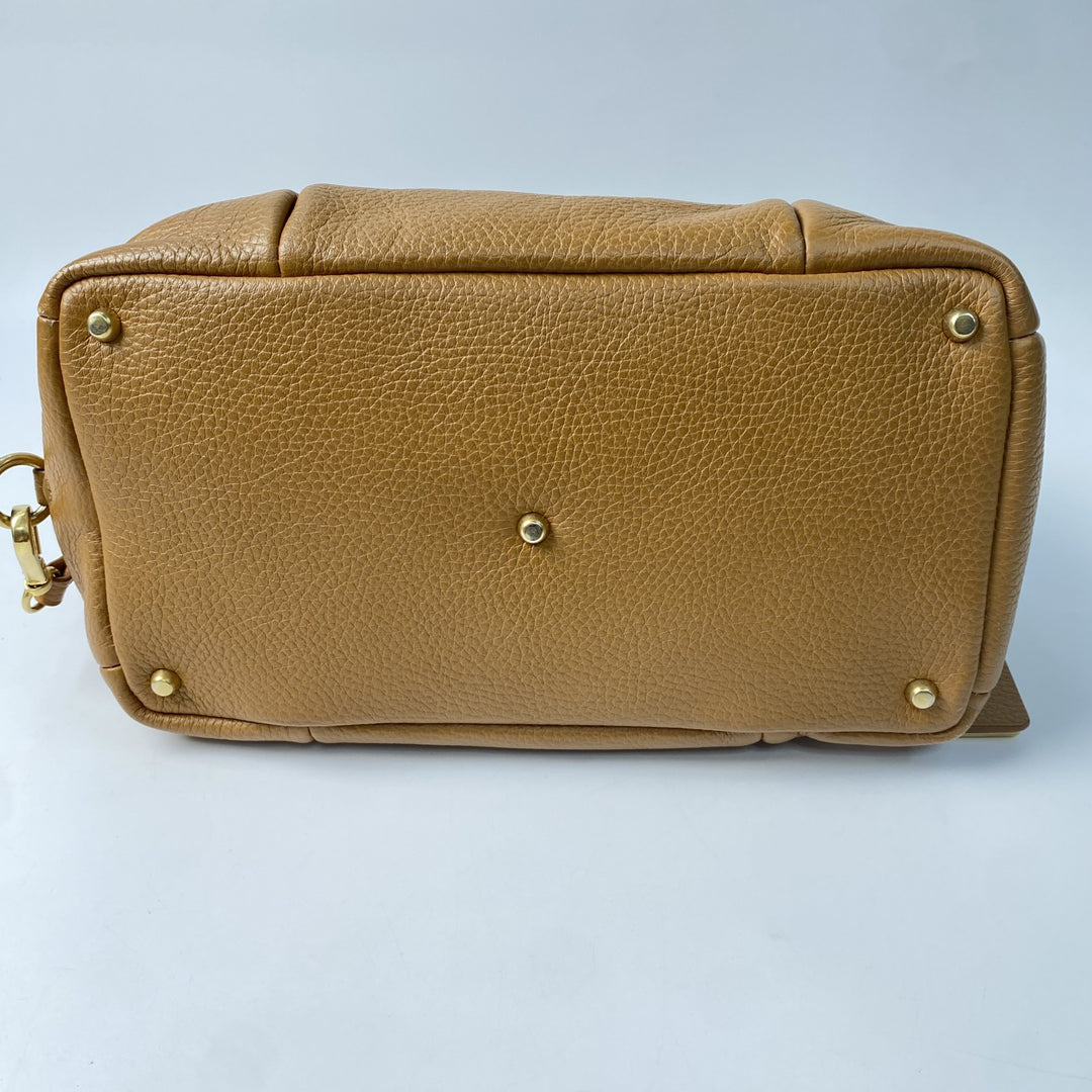 美品 マウロゴヴェルナ MAURO GOVERNA レディース レザー ショルダー トートバッグ ターンロック