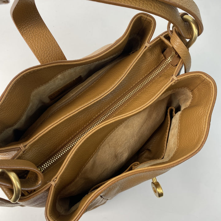 美品 マウロゴヴェルナ MAURO GOVERNA レディース レザー ショルダー トートバッグ ターンロック