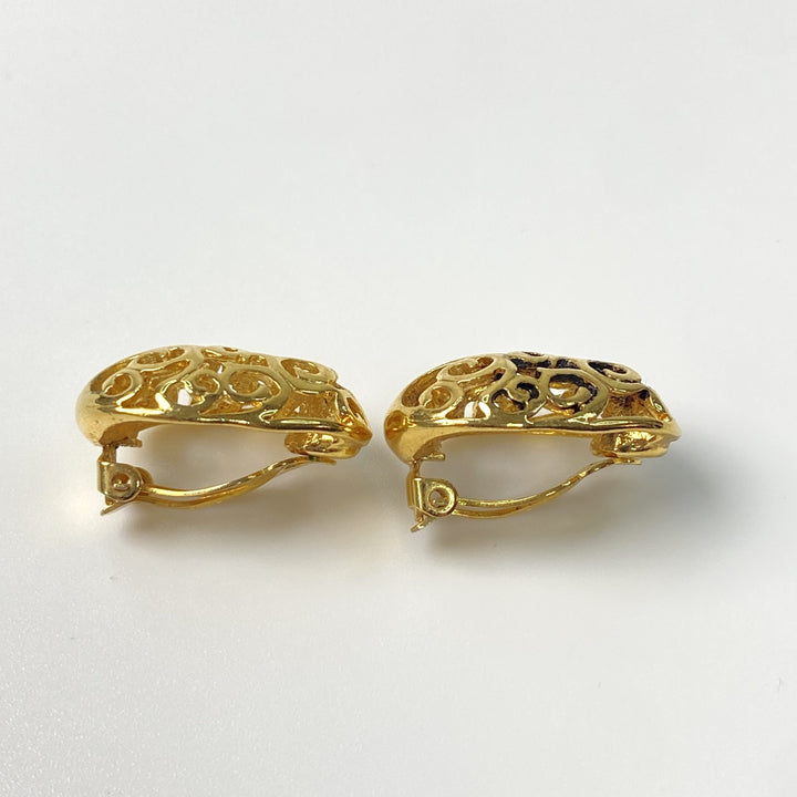 イヴ サンローラン YSL レディース ゴールド イヤリング ビンテージ