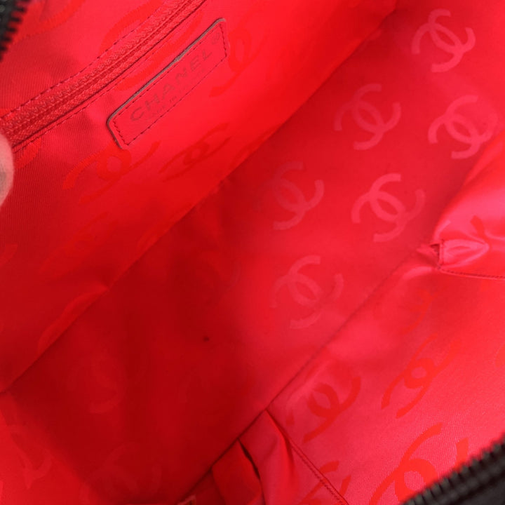 美品 シャネル CHANEL レディース カンボン ボーリングバッグ ココマーク ラムスキン 11番台　Gカード 箱付き