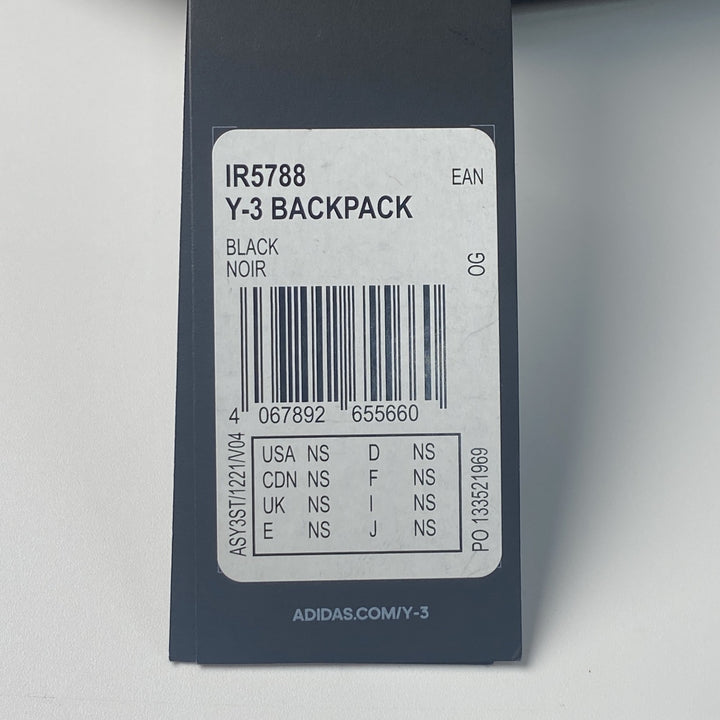 未使用 ワイスリー Y-3 ヨウジヤマモト メンズ バックパック リュック ブラック