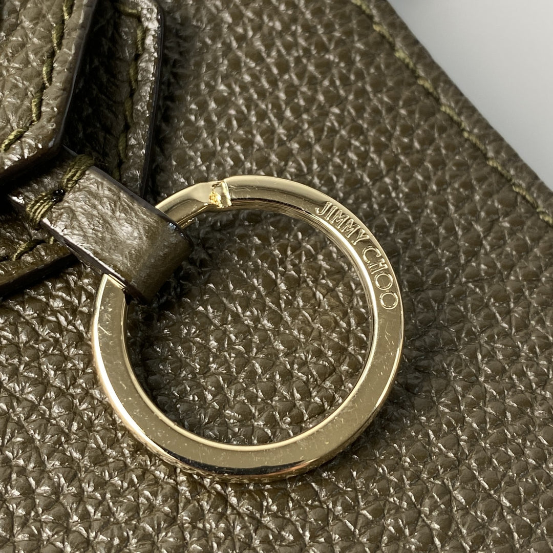 ジミーチュウ JIMMY CHOO レディース レザー トートバッグ カーキ 3VLP00 肩がけ