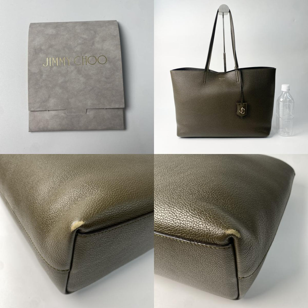 ジミーチュウ JIMMY CHOO レディース レザー トートバッグ カーキ 3VLP00 肩がけ