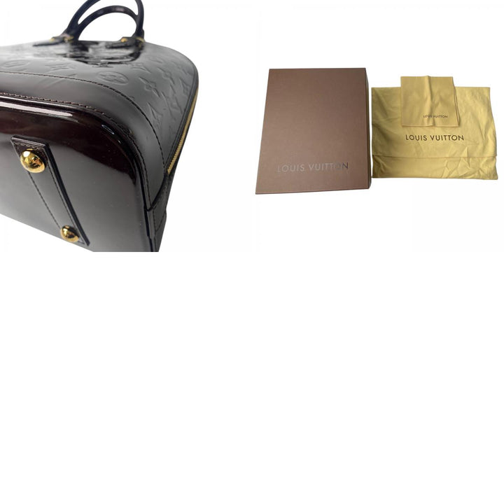 美品 ルイヴィトン LOUIS VUITTON レディース ヴェルニ アマラント アルマ PM ハンドバッグ M91611 SN4102