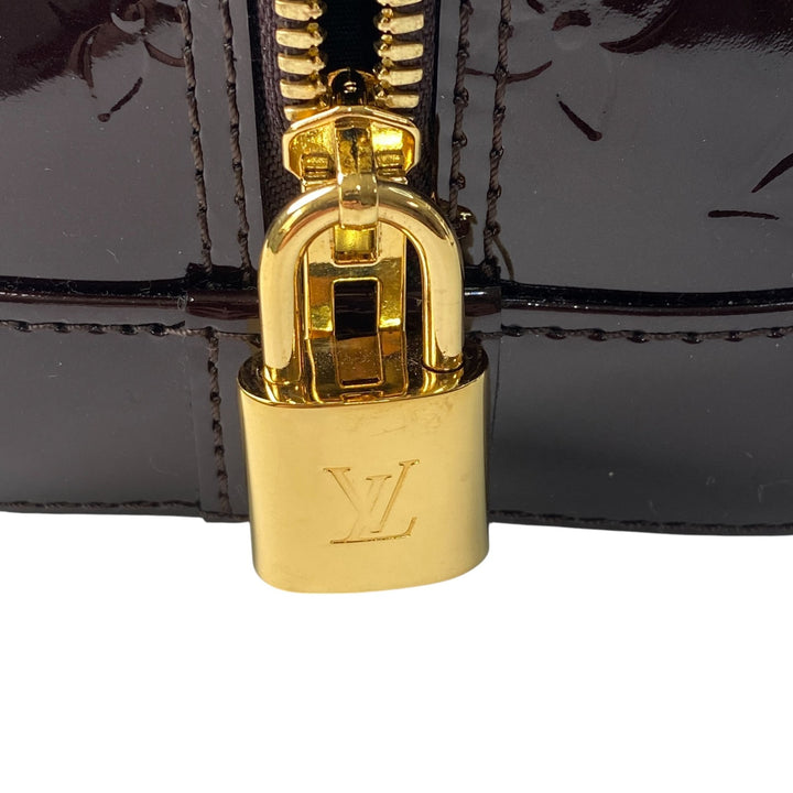 美品 ルイヴィトン LOUIS VUITTON レディース ヴェルニ アマラント アルマ PM ハンドバッグ M91611 SN4102