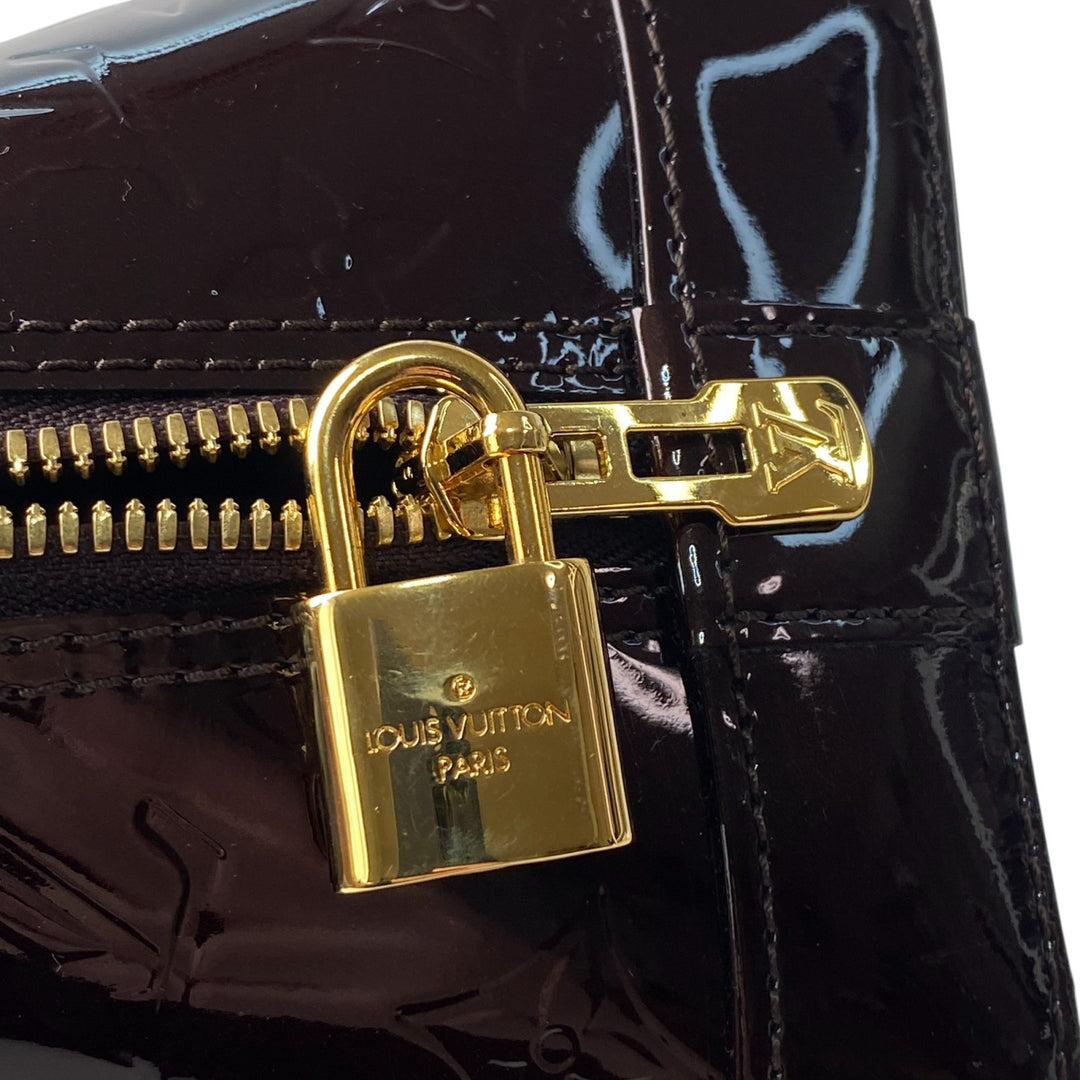 美品 ルイヴィトン LOUIS VUITTON レディース ヴェルニ アマラント アルマ PM ハンドバッグ M91611 SN4102