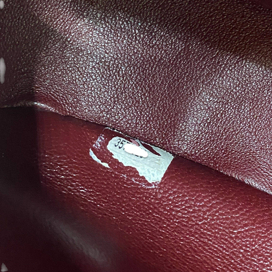 美品 シャネル CHANEL レディース ターンロック ジャージ コットン ハンドバッグ