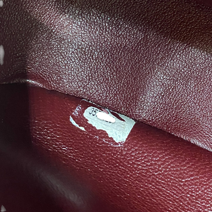 美品 シャネル CHANEL レディース ターンロック ジャージ コットン ハンドバッグ