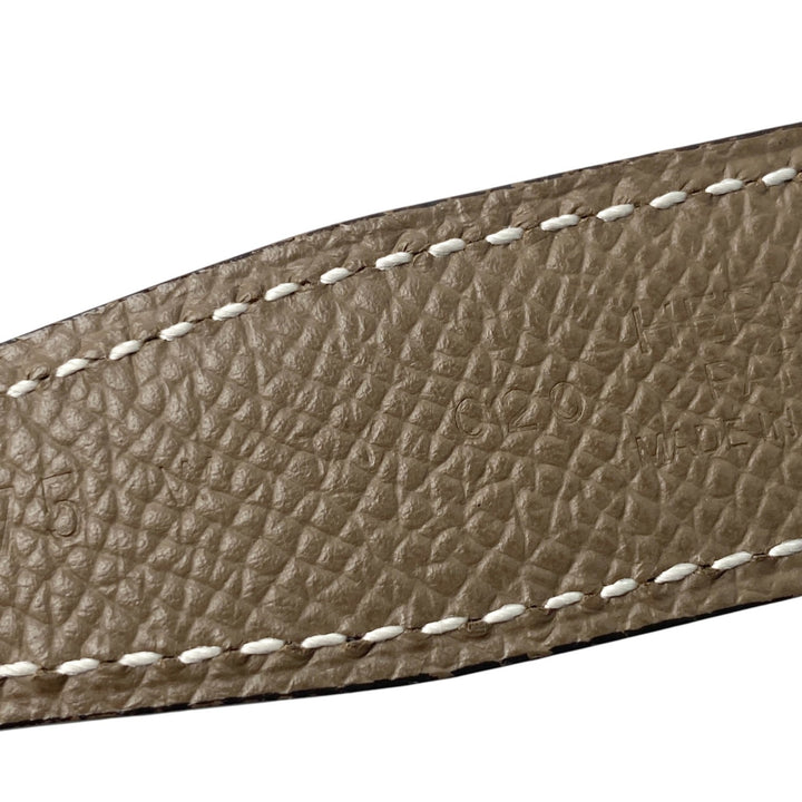 美品 エルメス HERMES レディース ベルト マイヨン・トルサド バックル イエローゴールド YG 75