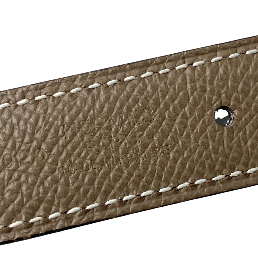 美品 エルメス HERMES レディース ベルト マイヨン・トルサド バックル イエローゴールド YG 75