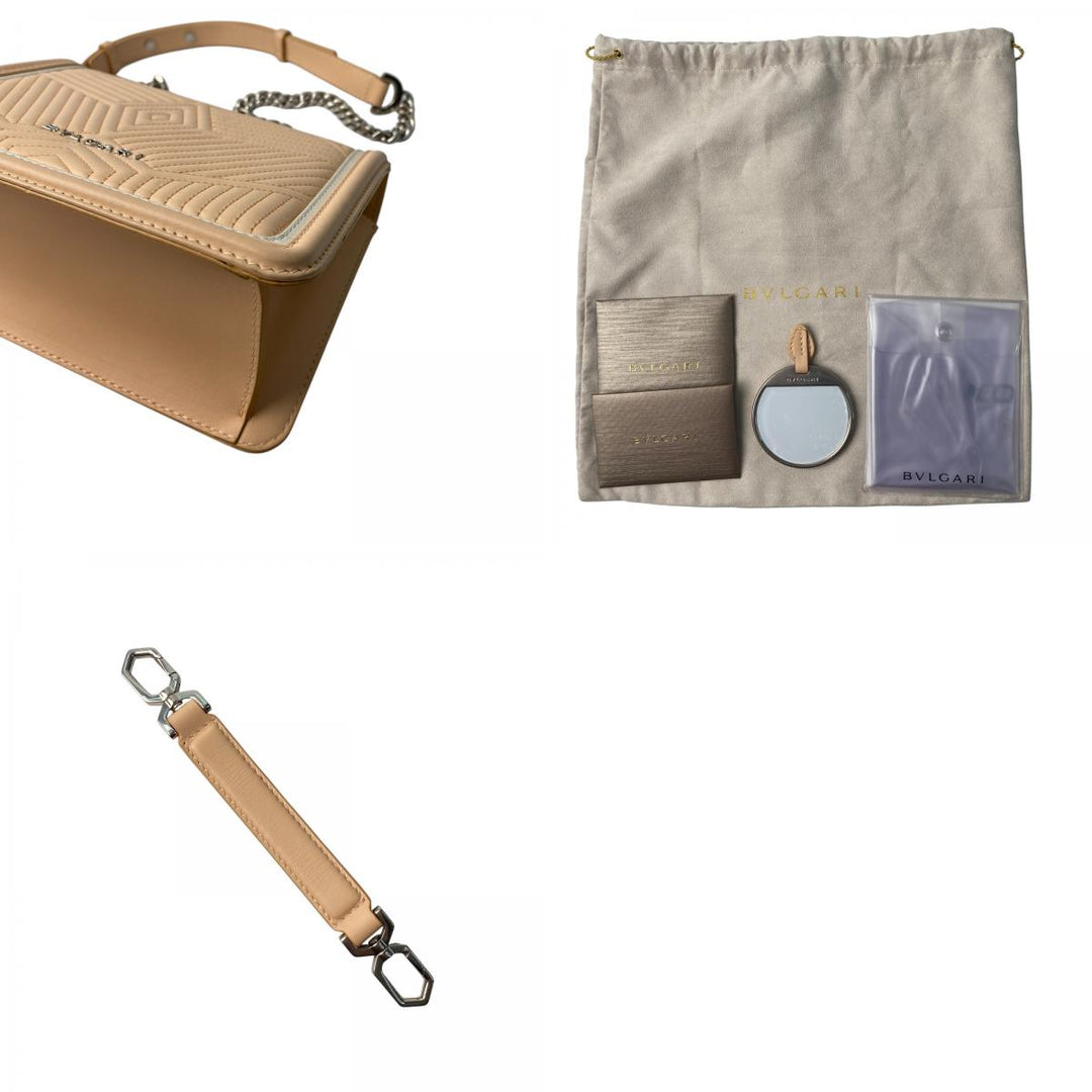 美品 ブルガリ BVLGARI レディース セルペンティ チェーン ショルダーバッグ ハンドバッグ 2way 斜めがけ クロスボディ