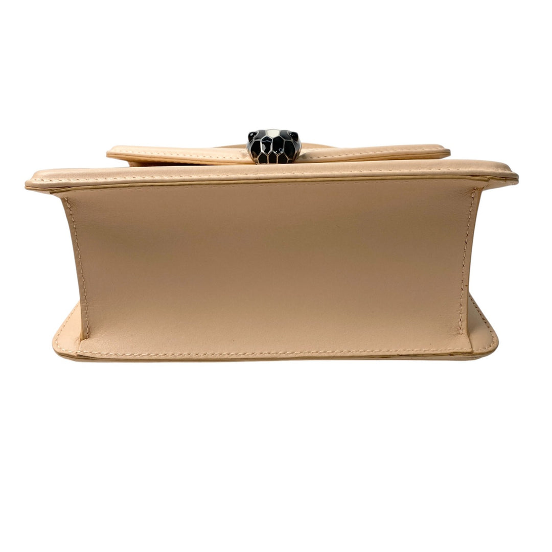 美品 ブルガリ BVLGARI レディース セルペンティ チェーン ショルダーバッグ ハンドバッグ 2way 斜めがけ クロスボディ