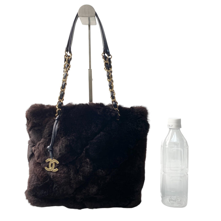 美品 シャネル CHANEL レディース チェーン トートバッグ ココマーク　ラパン 9番台 肩がけ