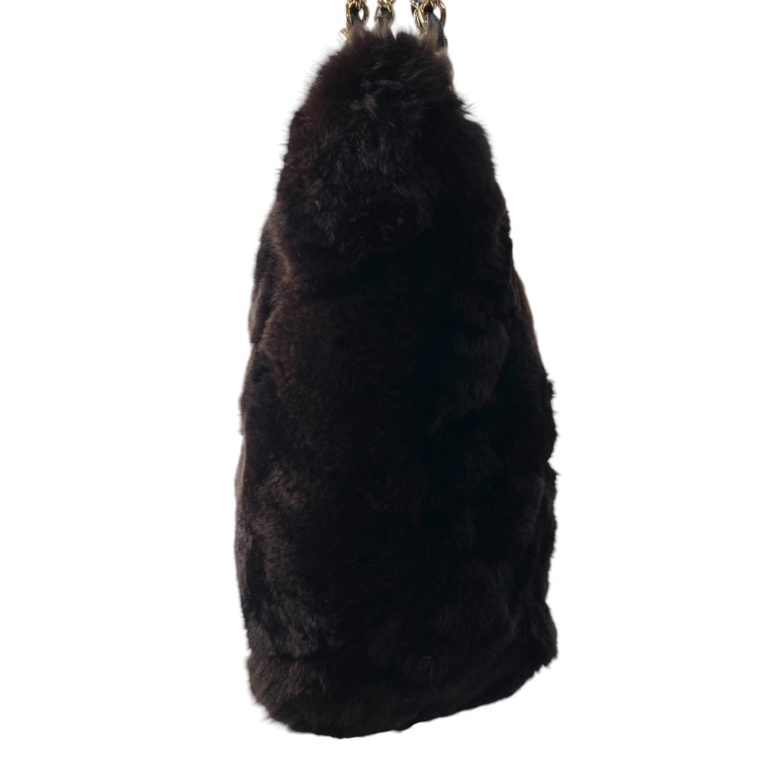 美品 シャネル CHANEL レディース チェーン トートバッグ ココマーク　ラパン 9番台 肩がけ