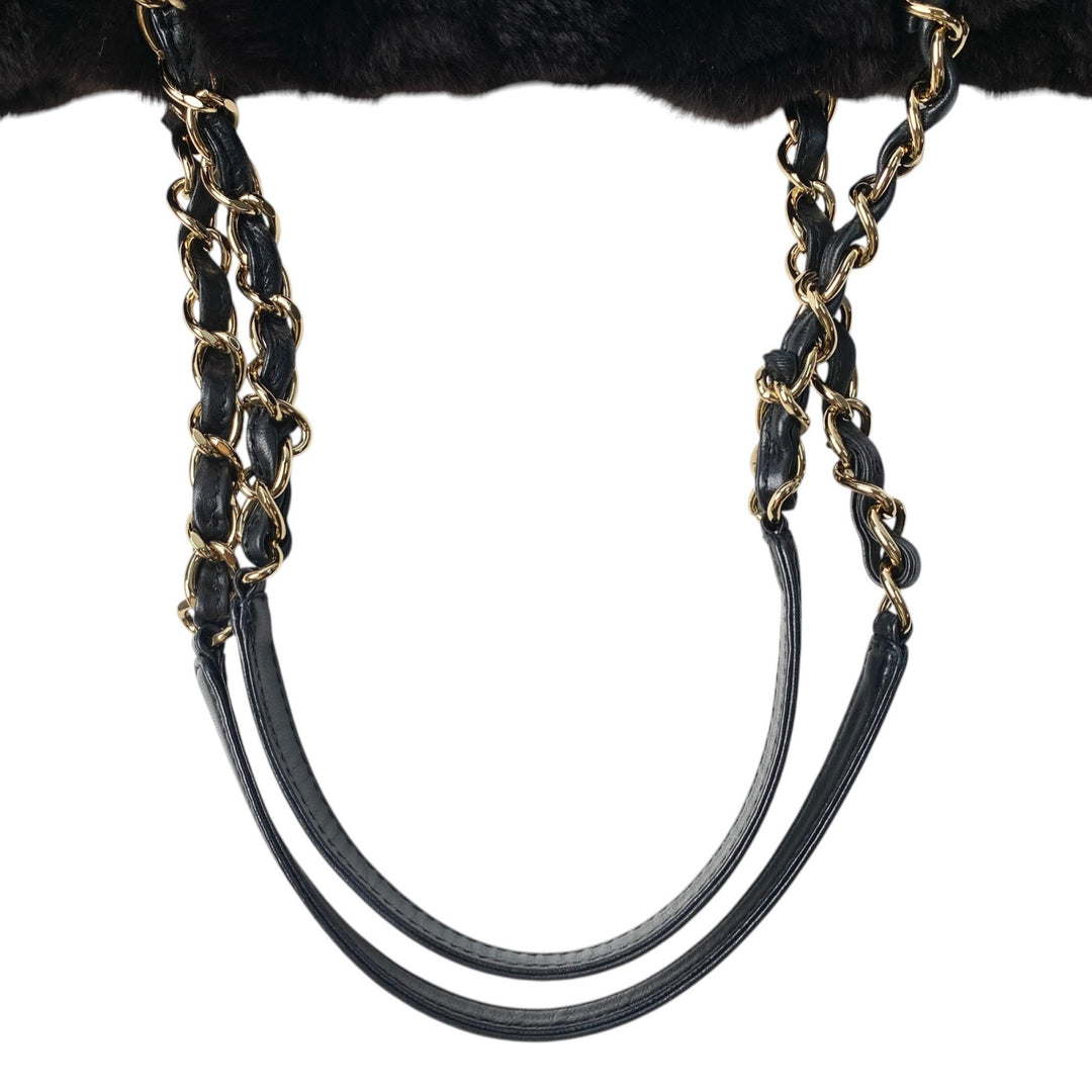 美品 シャネル CHANEL レディース チェーン トートバッグ ココマーク　ラパン 9番台 肩がけ