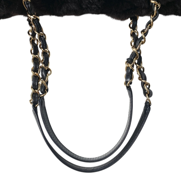 美品 シャネル CHANEL レディース チェーン トートバッグ ココマーク　ラパン 9番台 肩がけ