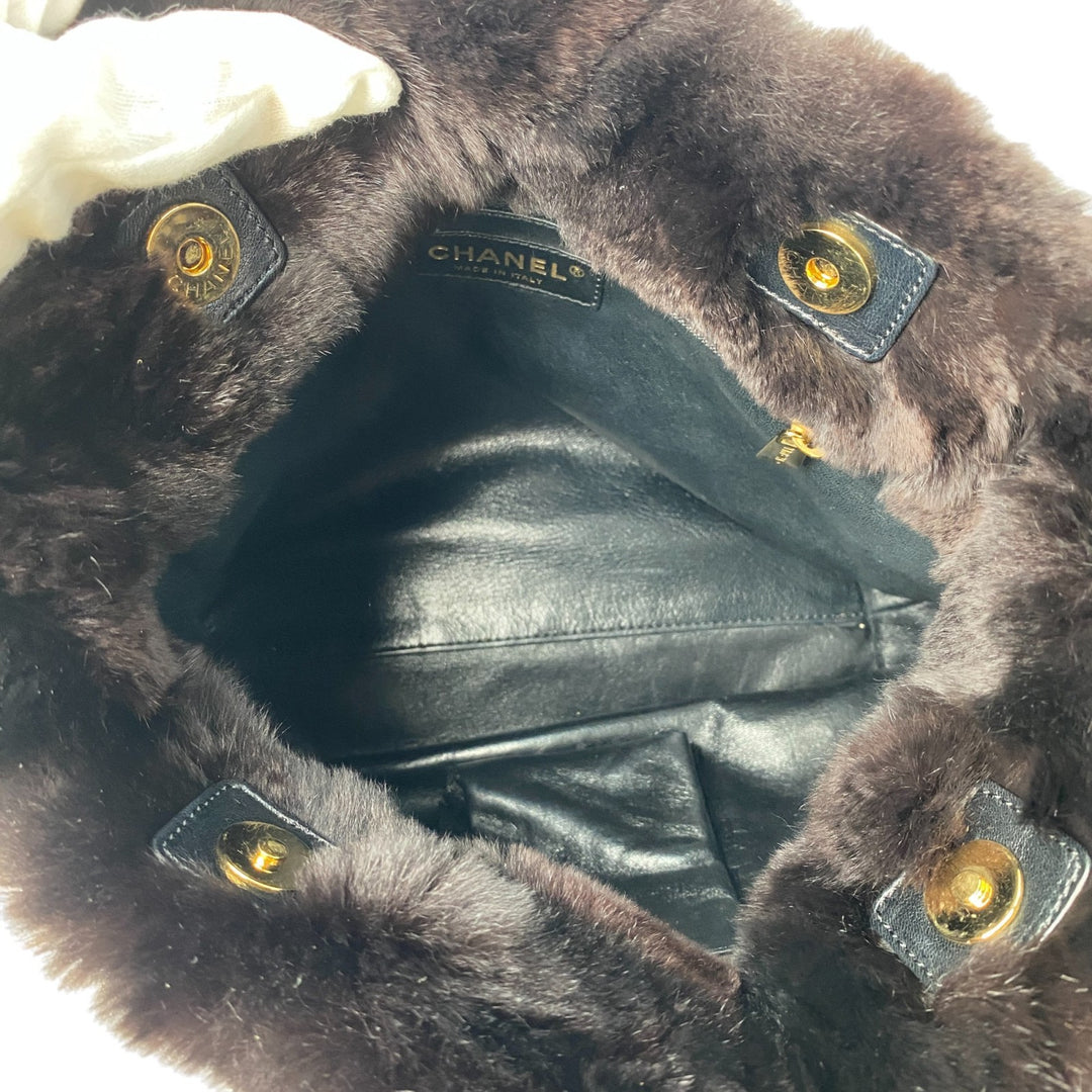 美品 シャネル CHANEL レディース チェーン トートバッグ ココマーク　ラパン 9番台 肩がけ