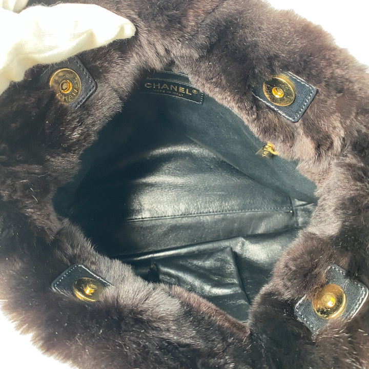 美品 シャネル CHANEL レディース チェーン トートバッグ ココマーク　ラパン 9番台 肩がけ