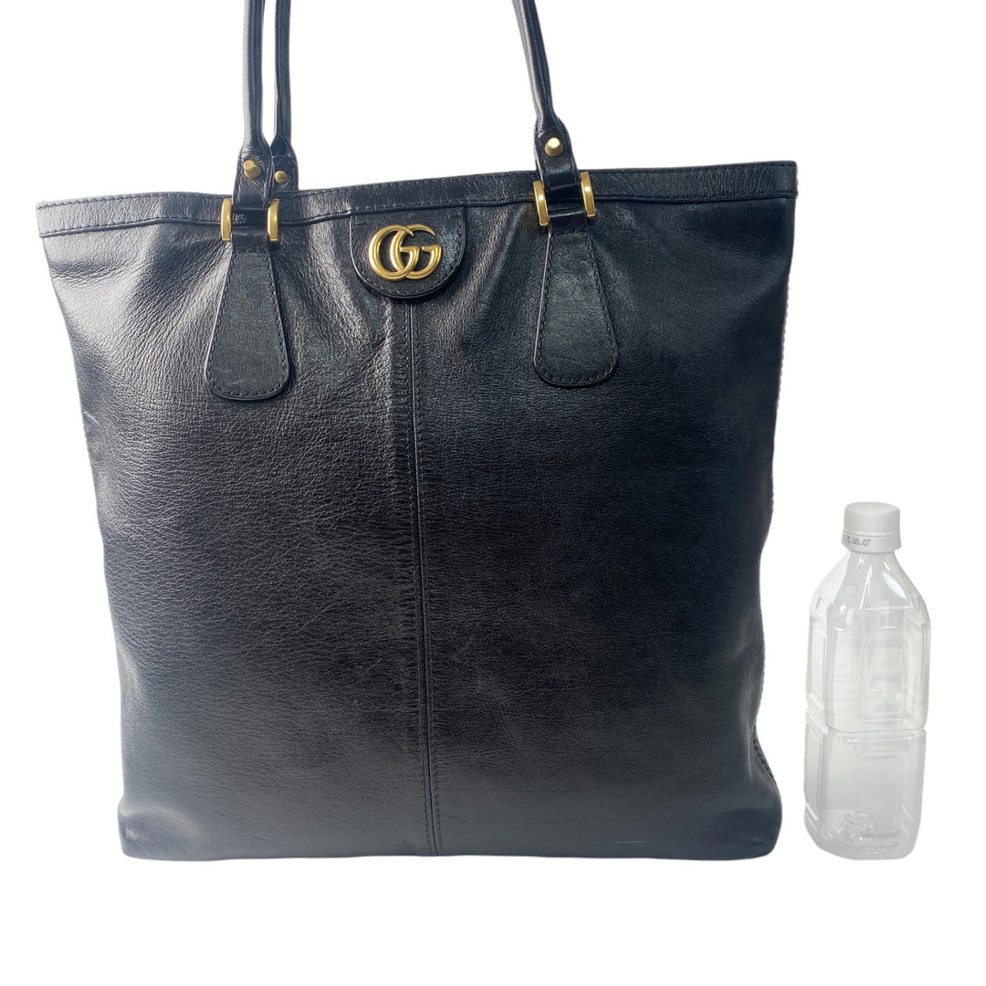 美品 グッチ GUCCI レディース リベル キャットヘッド レザートートバッグ 547851 肩がけ