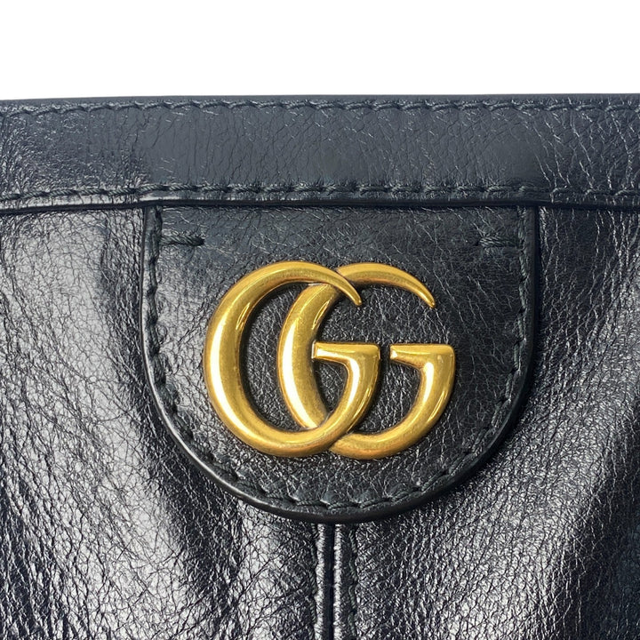 美品 グッチ GUCCI レディース リベル キャットヘッド レザートートバッグ 547851 肩がけ