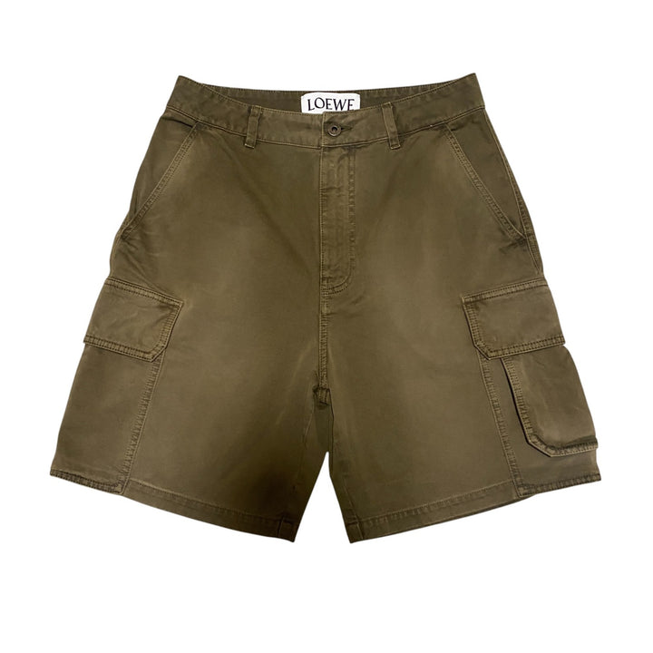 美品 ロエベ LOEWE メンズ カーゴ ハーフ パンツ ダメージパンツ H526Y1AW0546