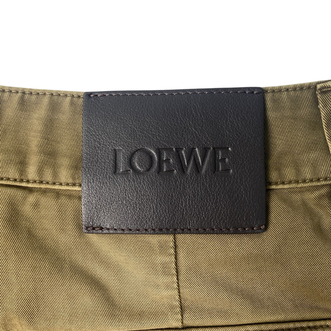 美品 ロエベ LOEWE メンズ カーゴ ハーフ パンツ ダメージパンツ H526Y1AW0546