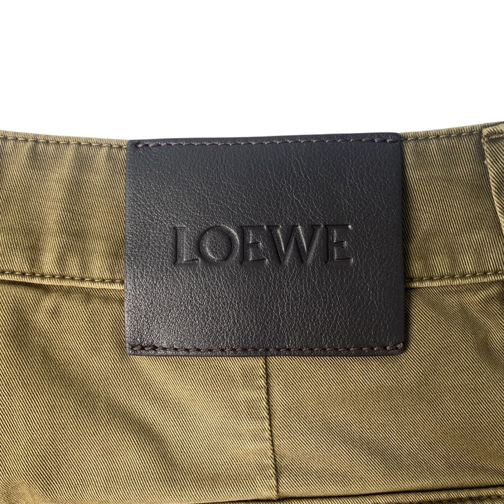 美品 ロエベ LOEWE メンズ カーゴ ハーフ パンツ ダメージパンツ H526Y1AW0546
