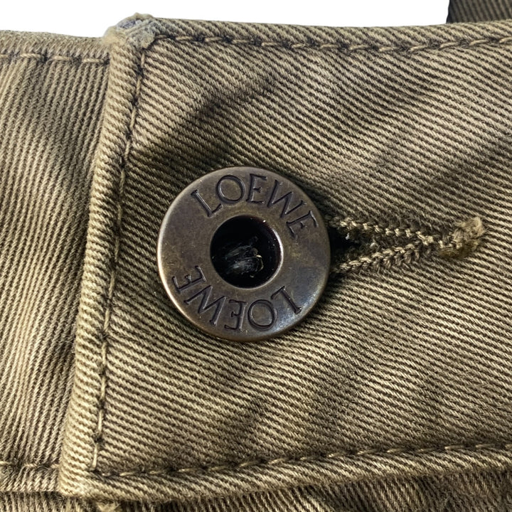 美品 ロエベ LOEWE メンズ カーゴ ハーフ パンツ ダメージパンツ H526Y1AW0546