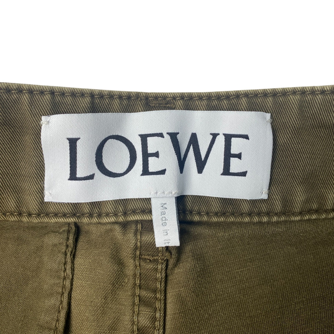 美品 ロエベ LOEWE メンズ カーゴ ハーフ パンツ ダメージパンツ H526Y1AW0546