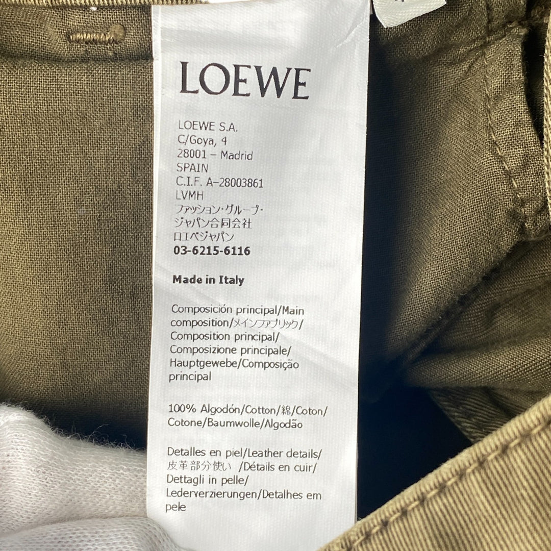美品 ロエベ LOEWE メンズ カーゴ ハーフ パンツ ダメージパンツ H526Y1AW0546
