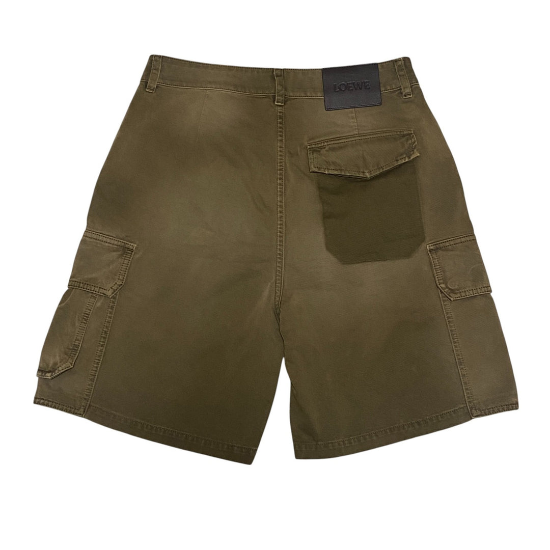 美品 ロエベ LOEWE メンズ カーゴ ハーフ パンツ ダメージパンツ H526Y1AW0546