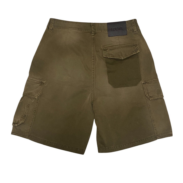 美品 ロエベ LOEWE メンズ カーゴ ハーフ パンツ ダメージパンツ H526Y1AW0546