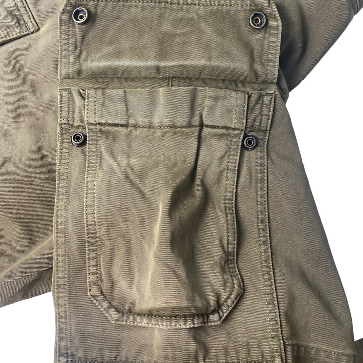 美品 ロエベ LOEWE メンズ カーゴ ハーフ パンツ ダメージパンツ H526Y1AW0546