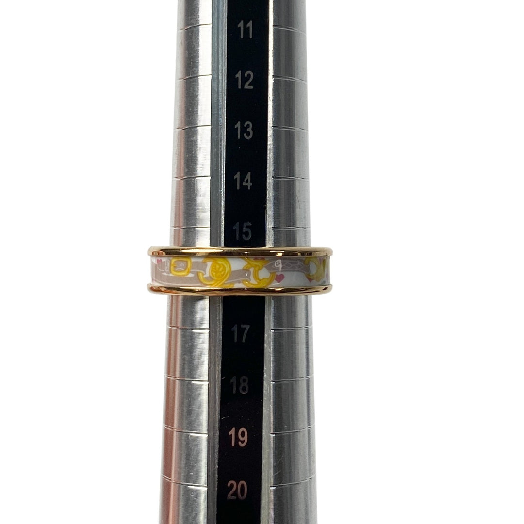 美品 エルメス HERMES レディース ブリッド ドゥ ガラ ラヴ PM リング T57 16号 指輪