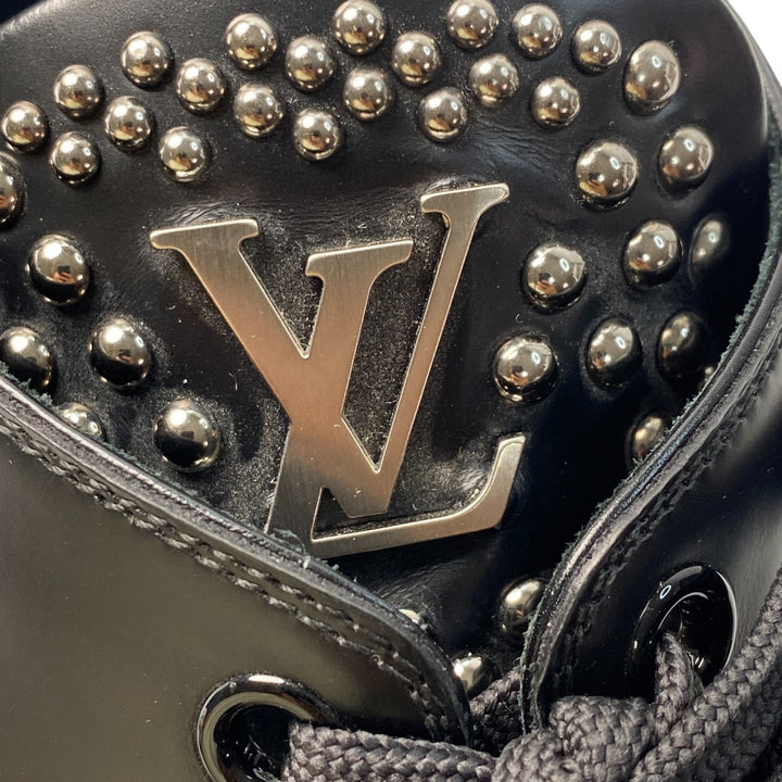 美品 ルイヴィトン LOUIS VUITTON メンズ スタッズ アンクル ブーツ 7 1/2 バロックライン ダービー