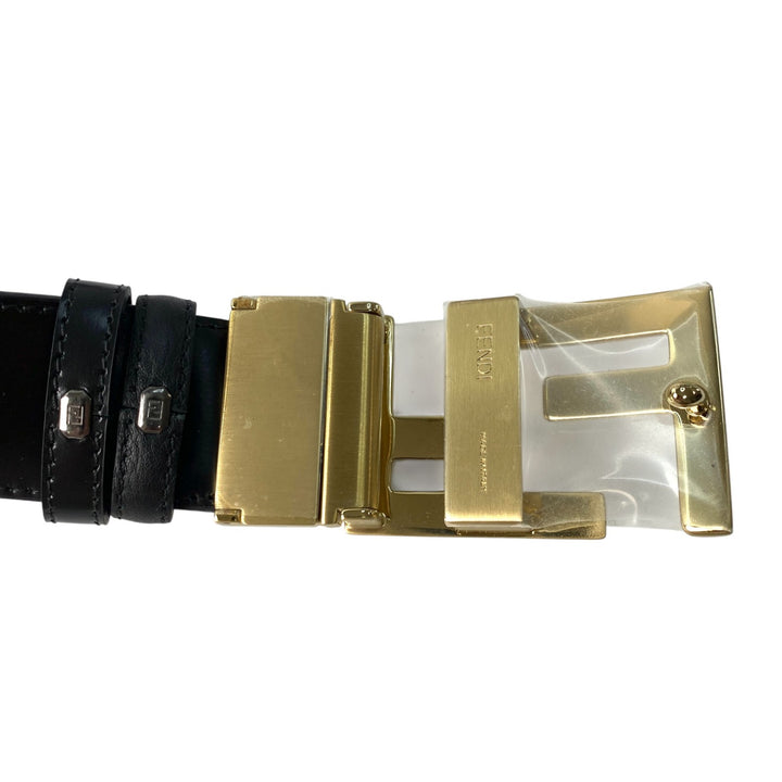 未使用 フェンディFENDI メンズ ベルト GD金具 7C0344