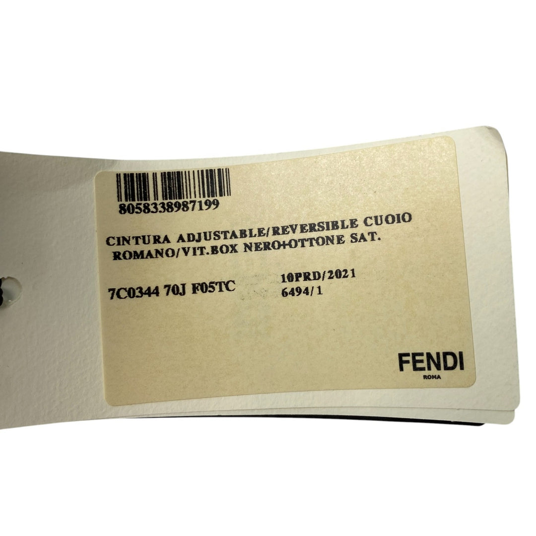 未使用 フェンディFENDI メンズ ベルト GD金具 7C0344