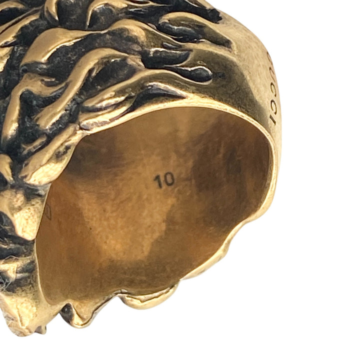 グッチ GUCCI レディース ライオンヘッド リング カラーストーン #10 指輪