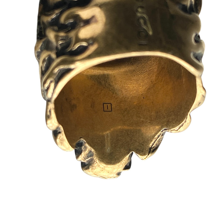 グッチ GUCCI レディース ライオンヘッド リング カラーストーン #10 指輪