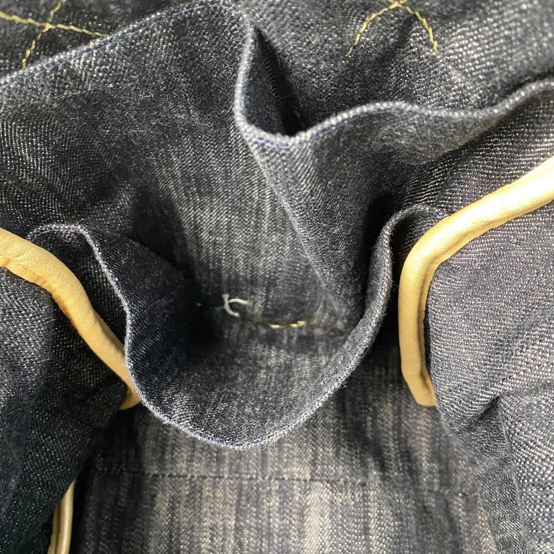 美品 シャネル CHANEL レディース スパークリング デニム トートバッグ #10番台