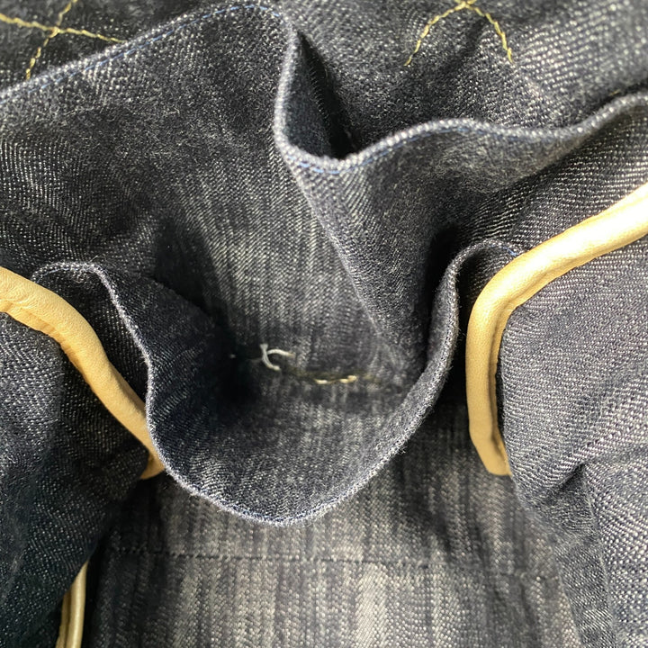 美品 シャネル CHANEL レディース スパークリング デニム トートバッグ #10番台