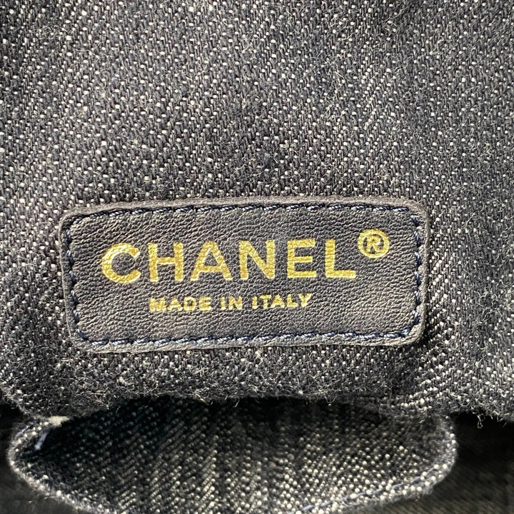 美品 シャネル CHANEL レディース スパークリング デニム トートバッグ #10番台