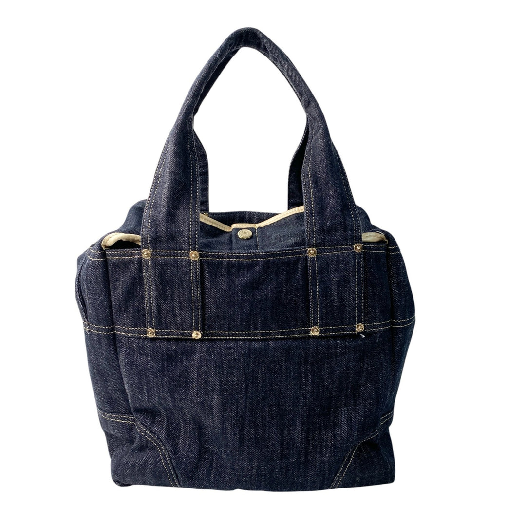 美品 シャネル CHANEL レディース スパークリング デニム トートバッグ #10番台