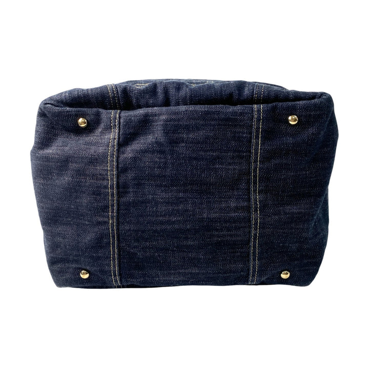 美品 シャネル CHANEL レディース スパークリング デニム トートバッグ #10番台