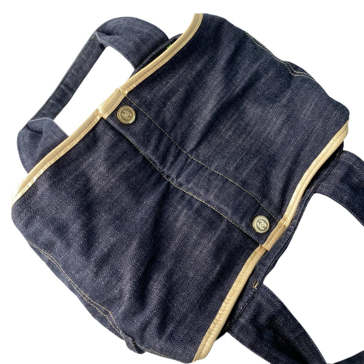 美品 シャネル CHANEL レディース スパークリング デニム トートバッグ #10番台